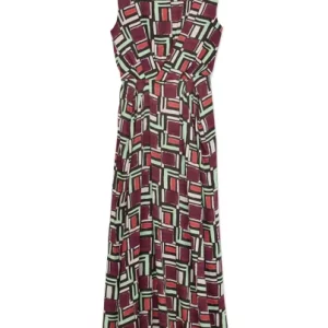 Painted Geo Print Dress