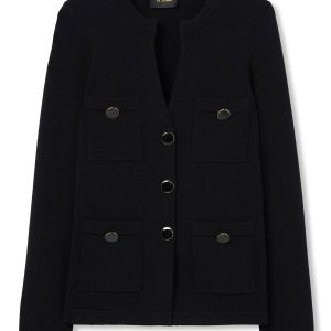 A modern neckline with an open V draws the eye to this chic Santiago Knit button front jacket, a luxurious knit that holds its shape through a lifetime of wear.
68% Viscose, 32% Nylon
Overall Length: 24.50 Inches
Collar Type: V Neckline
Closure Type: Button
Sleeve Type: Long Sleeve
Sleeve Length: 23.25 Inches
Take advantage of our TrueFit sizing if shopping for the first time.